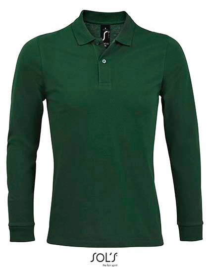 SOL´S - Men´s Long-Sleeve Piqué Polo Shirt Perfect - Bottle Green