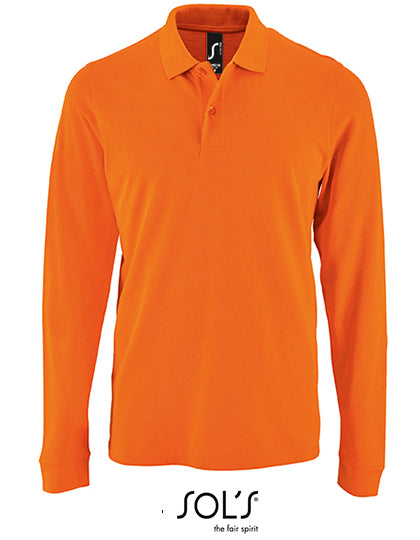 SOL´S - Men´s Long-Sleeve Piqué Polo Shirt Perfect - Orange