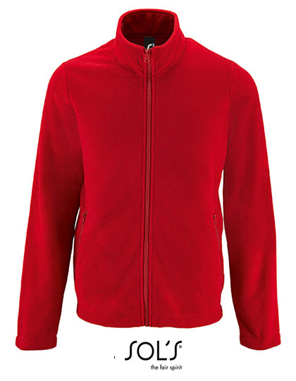 SOL´S - Men´s Plain Fleece Jacket Norman - Red
