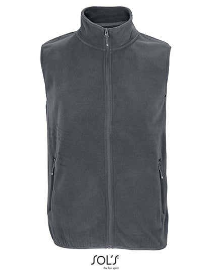 SOL´S - Unisex Factor Zipped Fleece Bodywarmer - Charcoal Grey (Solid) M (uitverkoop)