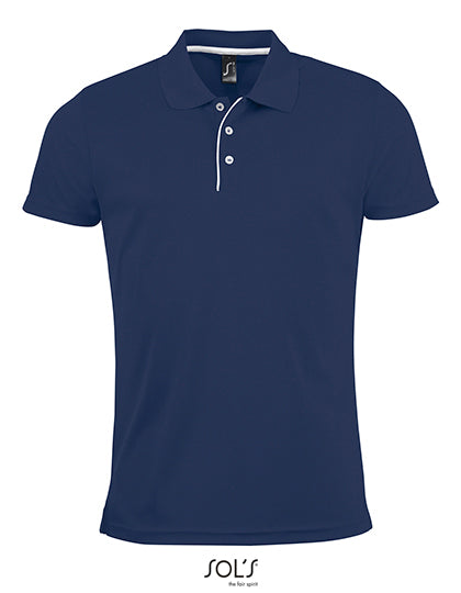 SOL´S - Men´s Sports Polo Shirt Performer - French Navy L (uitverkoop)
