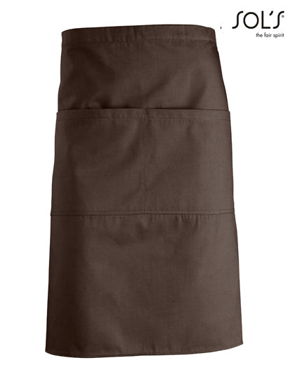 SOL´S - Medium Apron Greenwich - Chocolate