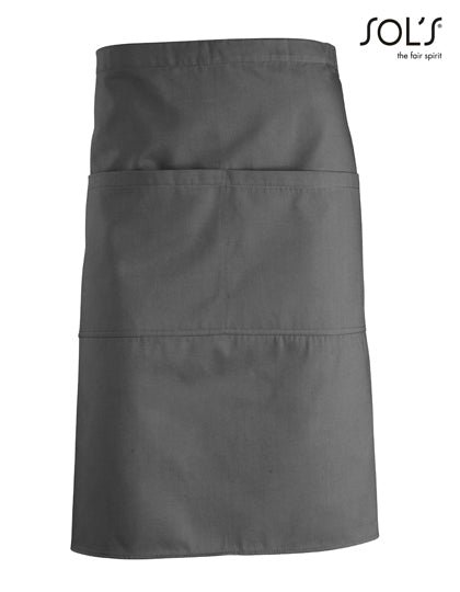SOL´S - Medium Apron Greenwich - Dark Grey (Solid)