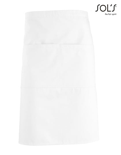 SOL´S - Medium Apron Greenwich - White