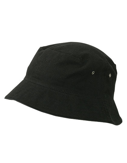 Myrtle beach - Fisherman Piping Bucket Hoed - Black/Black