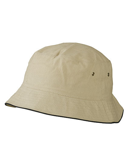 Myrtle beach - Fisherman Piping Bucket Hoed - Khaki/Black