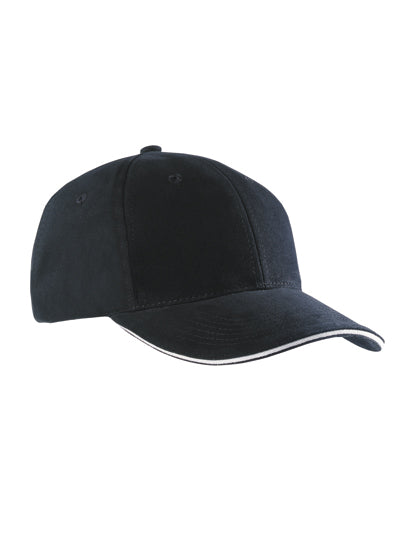 Daiber - 6-Panel Sandwich Cap - Black / Light Grey