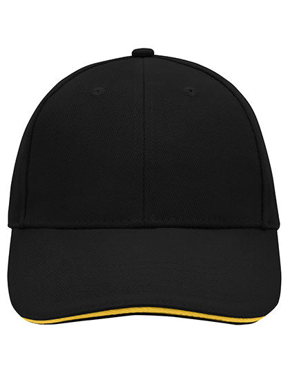 Daiber - 6-Panel Sandwich Cap - Black / Yellow
