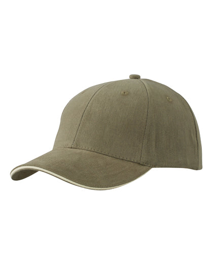 Daiber - 6-Panel Sandwich Cap - Olive / Beige