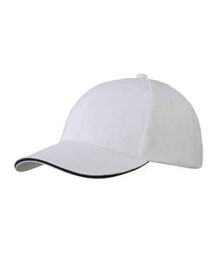 Daiber - 6-Panel Sandwich Cap - White / Navy