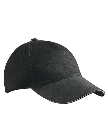 Daiber - 5 Panel Sandwich Cap - Black / White