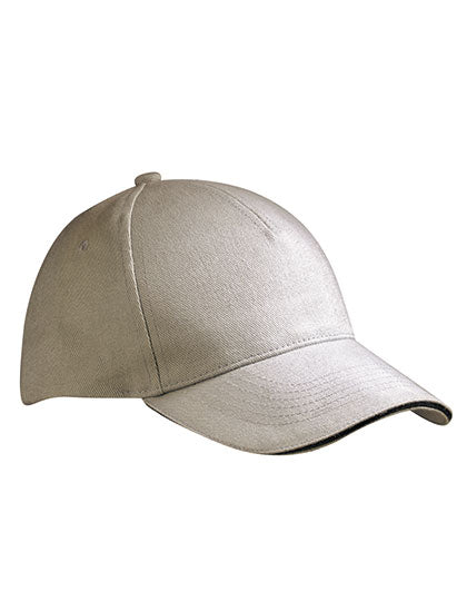 Daiber - 5 Panel Sandwich Cap - Light Grey / Black