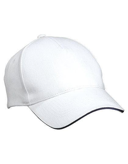 Daiber - 5 Panel Sandwich Cap - White / Navy