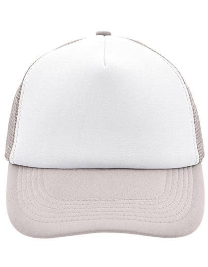 Daiber - 5-Panel Polyester Mesh Pet - White/Light Grey