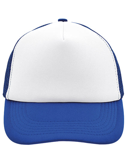 Daiber - 5-Panel Polyester Mesh Pet - White/Royal