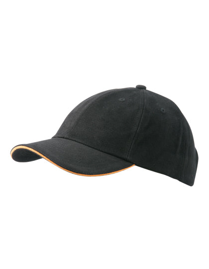 Daiber - 6-Panel Raver Sandwich Cap - Black / Orange