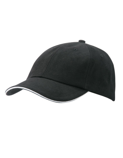 Daiber - 6-Panel Raver Sandwich Cap - Black / White