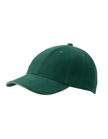 Daiber - 6-Panel Raver Sandwich Cap - Dark Green / Beige