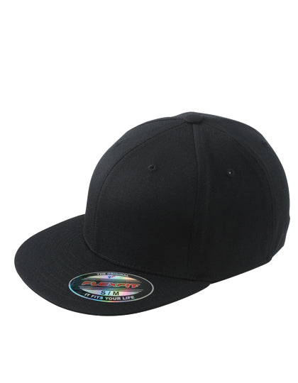 Daiber - 6 Panel Flexfit® Flat Peak Cap - Black