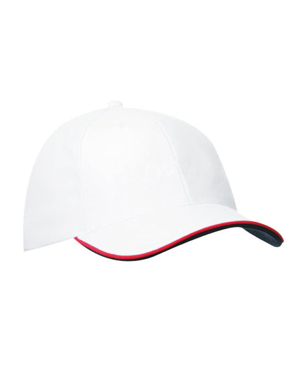 Daiber - 6 Panel Double Sandwich Pet - White/Red