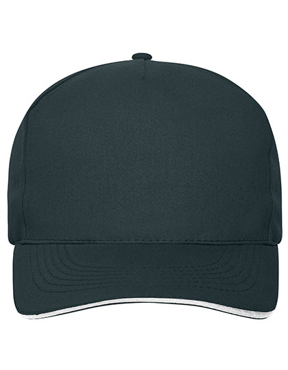 Daiber - 5 Panel Sandwich Cap Bio Cotton - Navy / White
