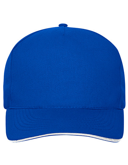 Daiber - 5 Panel Sandwich Cap Bio Cotton - Royal / White