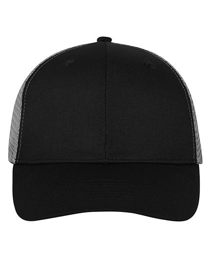 Daiber - 6 Panel Mesh Cap - Black / Black / Dark Grey