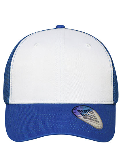 Daiber - 6 Panel Mesh Cap - White / Royal