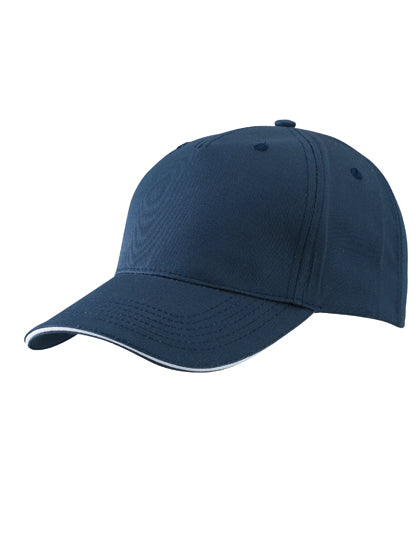 Daiber - 5 Panel Sandwich Cap - Navy / White