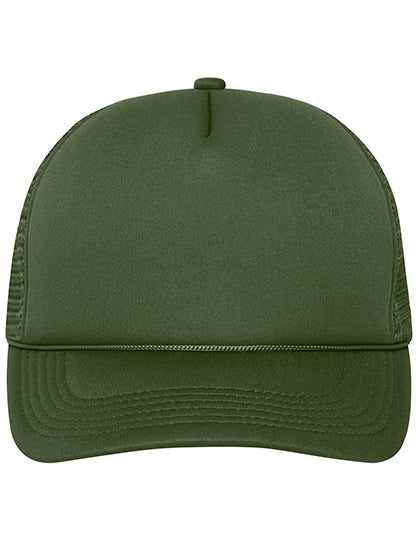 Daiber - 5 Panel Retro Mesh Cap - Dark Olive
