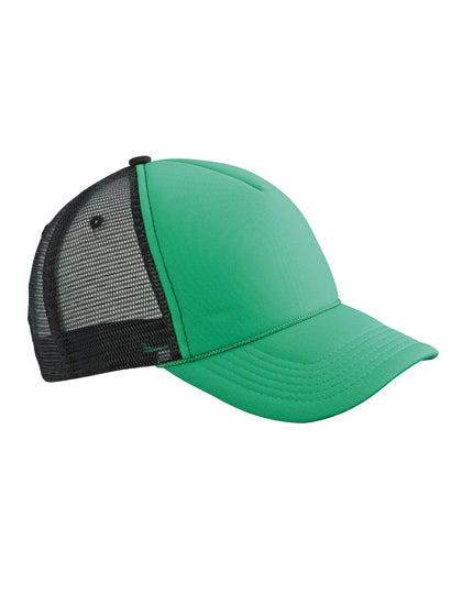 Daiber - 5 Panel Retro Mesh Cap - Green / Black