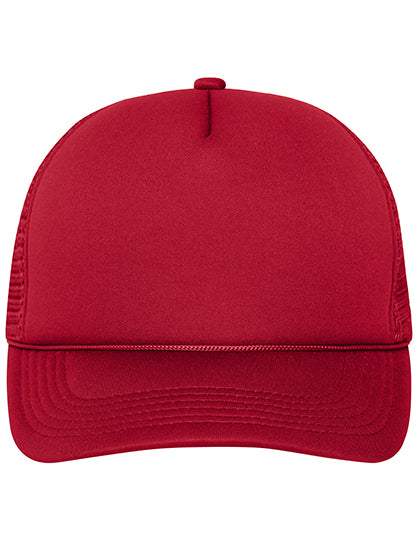 Daiber - 5 Panel Retro Mesh Cap - Red