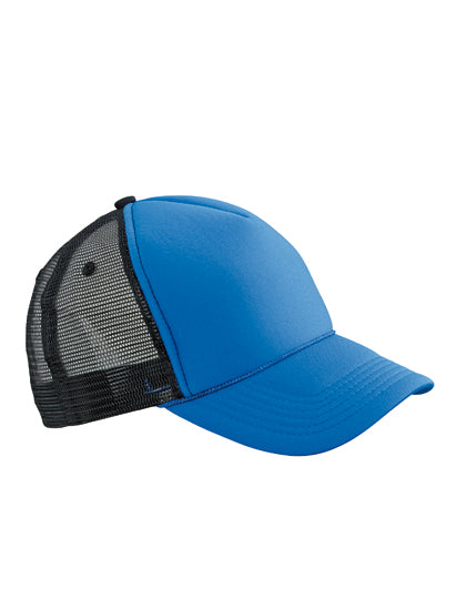 Daiber - 5 Panel Retro Mesh Cap - Royal / Black