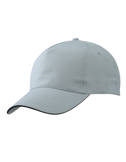 Daiber - 5 Panel Promo Sandwich Cap - Light Grey / Black