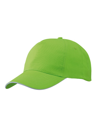 Daiber - 5 Panel Promo Sandwich Cap - Lime Green / White