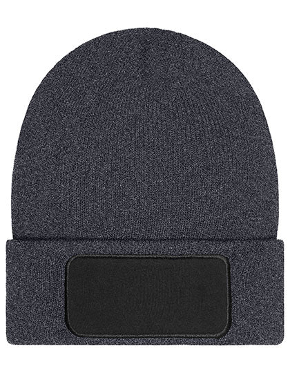 Daiber - Beanie with Patch - Thinsulate - Dark Grey Melange