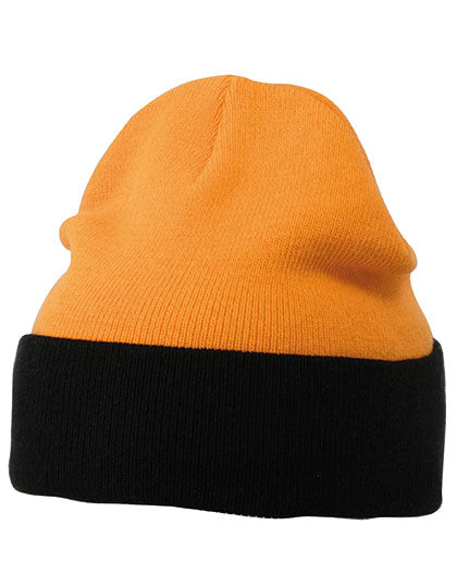 Daiber - Knitted Cap - Orange / Black