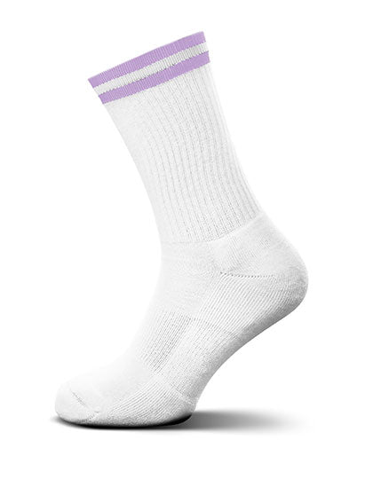 MR. Socks - Premium Tennis Sokken - White/Lilac