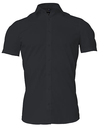 Marvelis - Men´s Shirt Body Fit Short Sleeve - Black