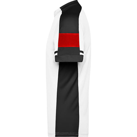 James & Nicholson - Bike Half Zip T-Shirt - White