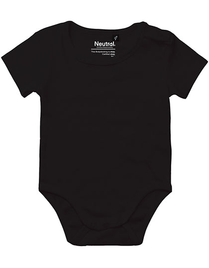 Neutral - Romper Korte Mouwen Baby - Black - 100% Biologisch Katoen
