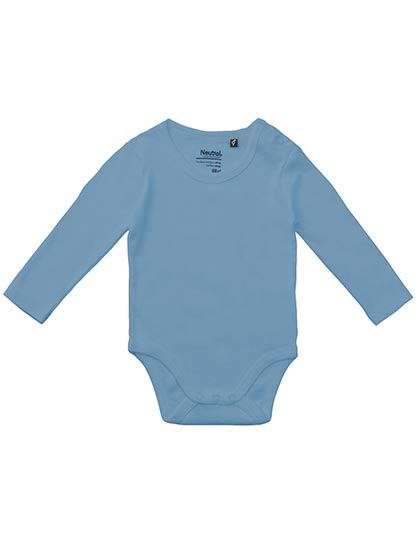 Neutral - Romper Lange Mouwen Baby - Dusty Indigo - 100% Biologisch Katoen