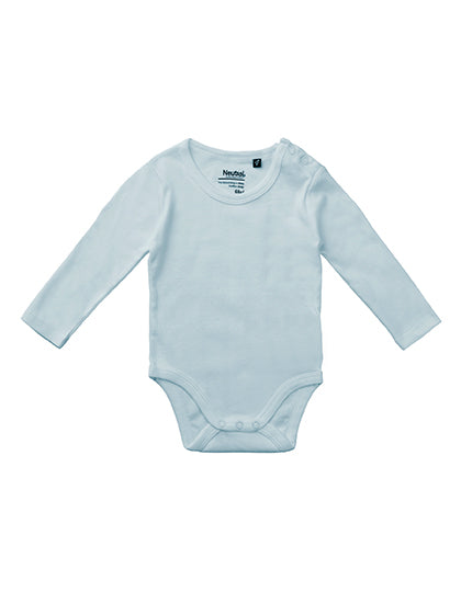 Neutral - Romper Lange Mouwen Baby - Light Blue - 100% Biologisch Katoen