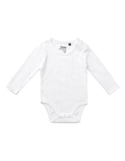Neutral - Romper Lange Mouwen Baby - White - 100% Biologisch Katoen
