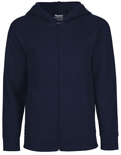 Neutral - Zip Kinder Hoodie - Navy - 100% Biologisch Katoen