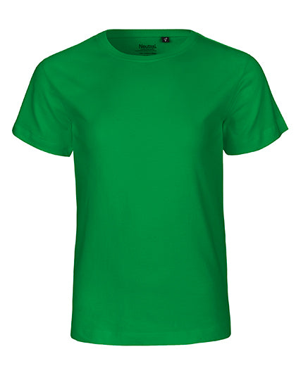Neutral - Korte Mouwen Kinder T-Shirt - Green - 100% Biologisch Katoen