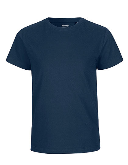 Neutral - Korte Mouwen Kinder T-Shirt - Navy - 100% Biologisch Katoen