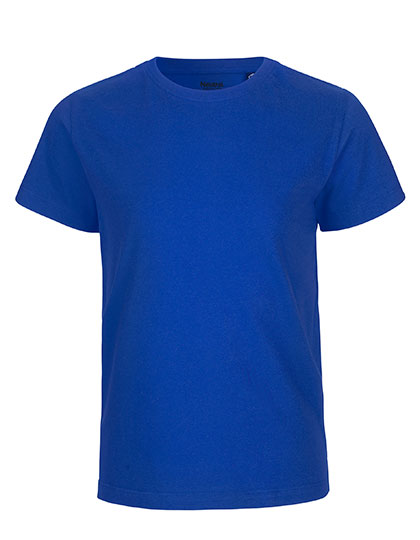 Neutral - Korte Mouwen Kinder T-Shirt - Royal - 100% Biologisch Katoen
