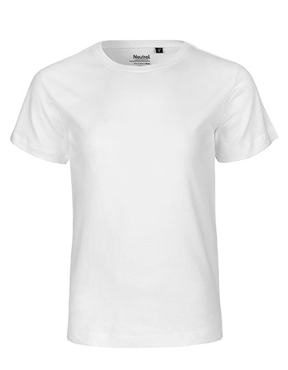 Neutral - Korte Mouwen Kinder T-Shirt - White - 100% Biologisch Katoen