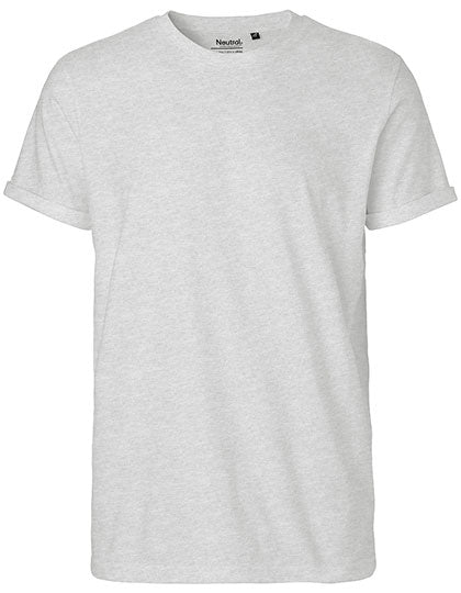 Neutral - Roll Up Sleeve T-Shirt - Ash Grey - 100% Biologisch Katoen